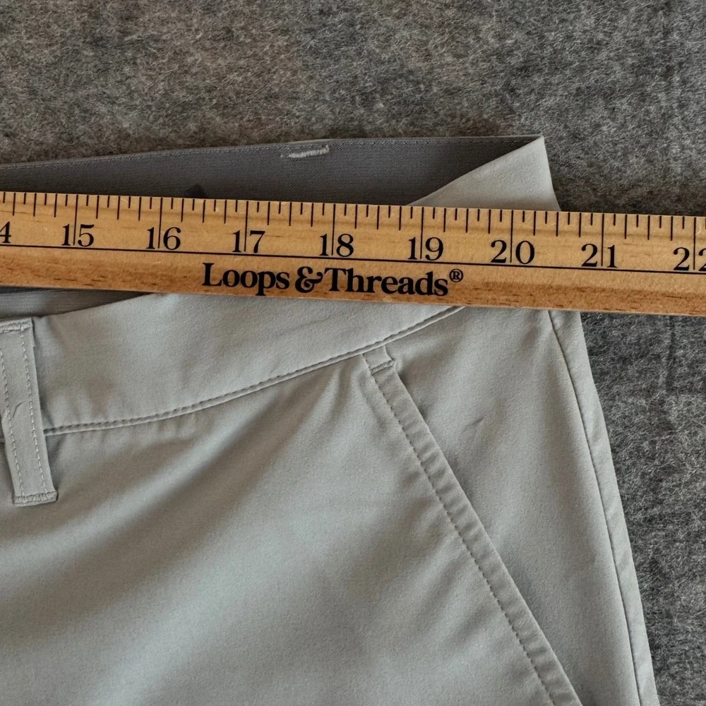Adidas 40x8 Gray Primegreen Stretch Performance Mens Golf Shorts